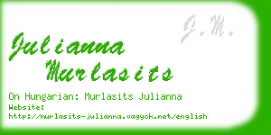 julianna murlasits business card